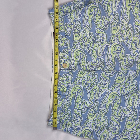 Vineyard Vines Breakers Pants Mens 36x30 Shark Print Blue Green Chinos - Picture 7 of 8